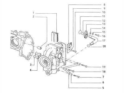 Oil pump pipe - head - pump unit fast.